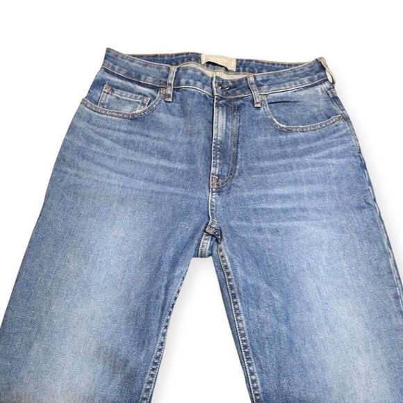 Everlane The Curvy Cheeky Straight‎ Jean Medium Wash Raw Hem 29x28.5" Inseam - Picture 4 of 13